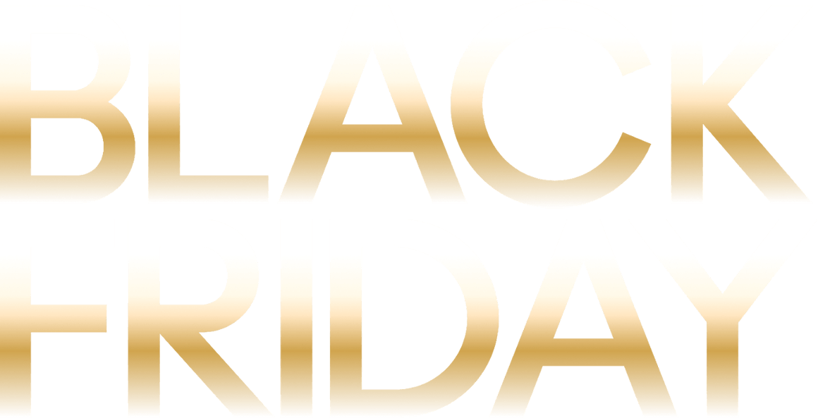 BLACK FRIDAY in gold